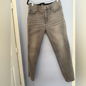 White House Black Market Gray Jeans size 10 short inseam
